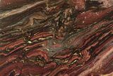 Polished Tiger Iron Stromatolite Slab - Billion Years #262001-1